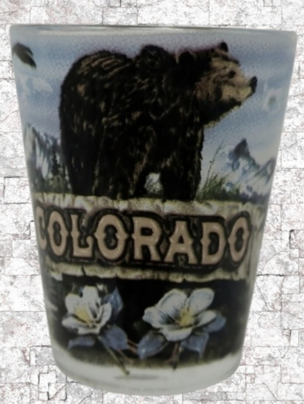 COLORADO BEAR SHOT GLASS
